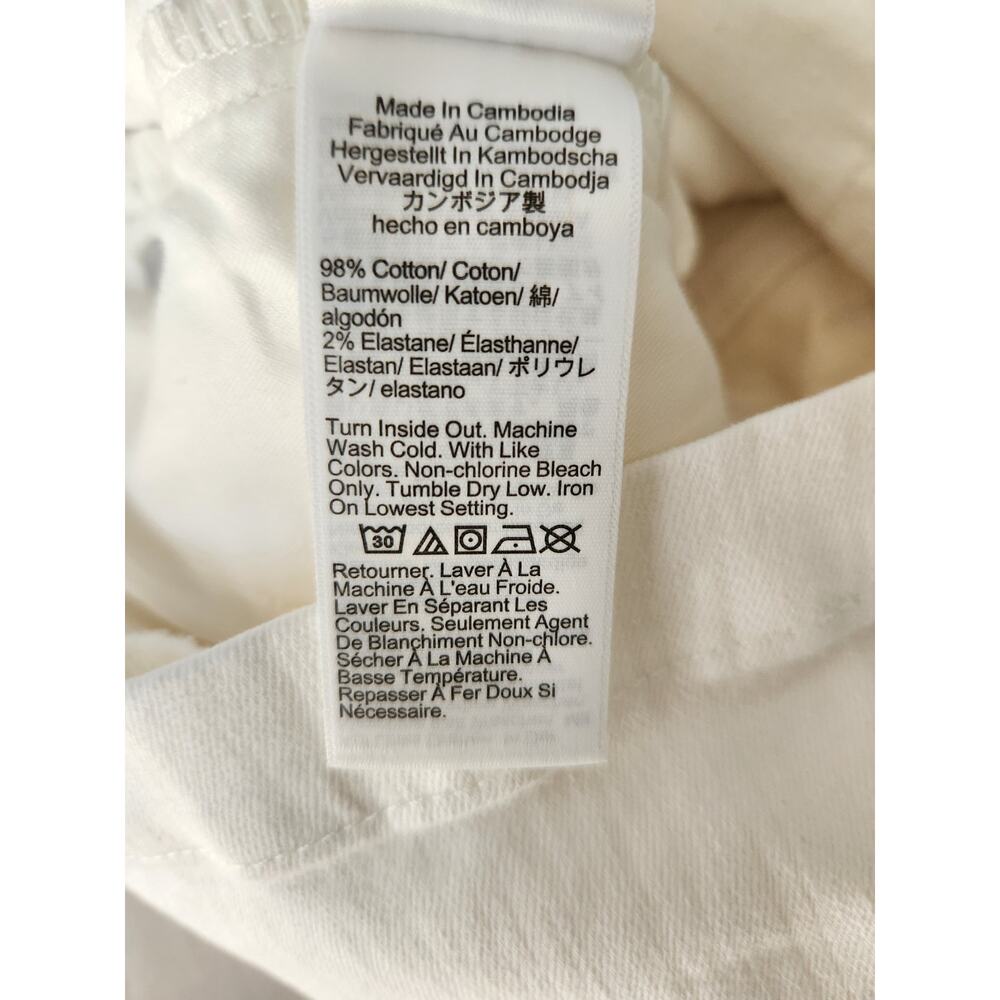 NWT J. Crew Stacked-Button Denim Short In White 30 - Picture 10 of 12